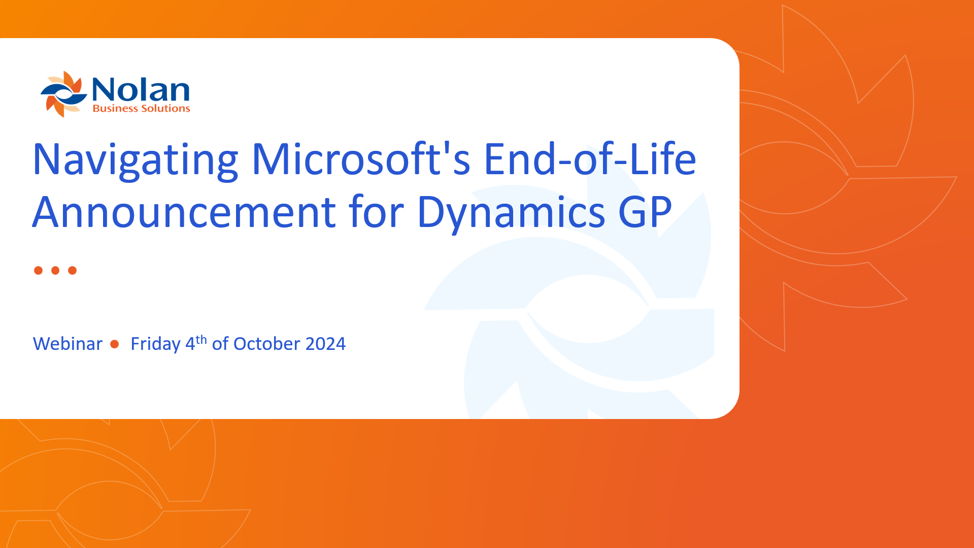 Navigating Microsoft's End-of-Life Announcement for Dynamics GP